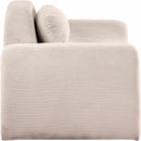 Meridian Austin Beige Corduroy Fabric Loveseat IMAGE 4