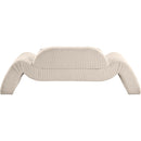 Meridian Austin Beige Corduroy Fabric Loveseat IMAGE 5