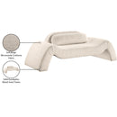 Meridian Austin Beige Corduroy Fabric Loveseat IMAGE 8