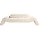 Meridian Austin Beige Corduroy Fabric Sofa IMAGE 3