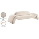 Meridian Austin Beige Corduroy Fabric Sofa IMAGE 8