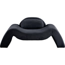 Meridian Austin Black Corduroy Fabric Chair IMAGE 3