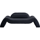 Meridian Austin Black Corduroy Fabric Loveseat IMAGE 3