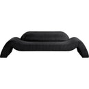 Meridian Austin Black Corduroy Fabric Sofa IMAGE 3