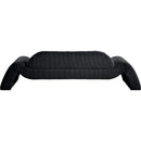 Meridian Austin Black Corduroy Fabric Sofa IMAGE 5