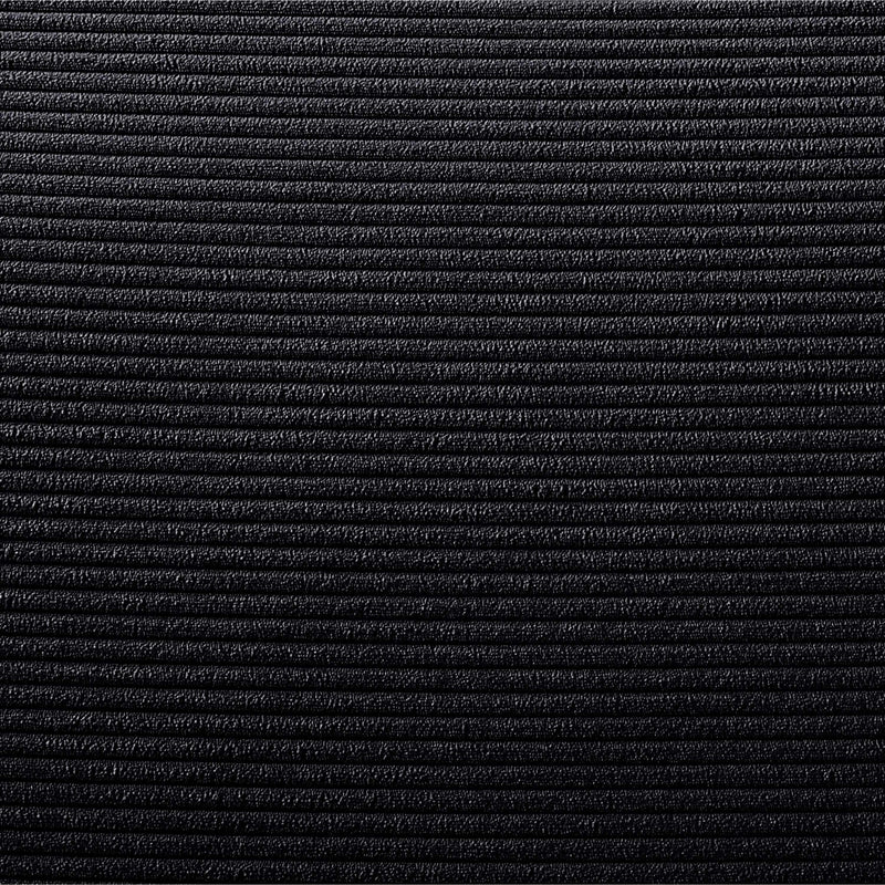 Meridian Austin Black Corduroy Fabric Sofa IMAGE 6