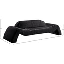Meridian Austin Black Corduroy Fabric Sofa IMAGE 7