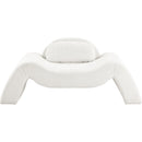 Meridian Austin Cream Corduroy Fabric Chair IMAGE 3