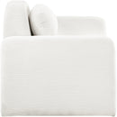 Meridian Austin Cream Corduroy Fabric Chair IMAGE 4