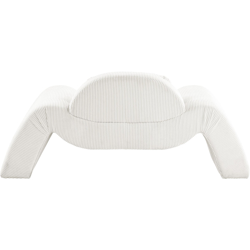 Meridian Austin Cream Corduroy Fabric Chair IMAGE 5