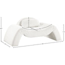 Meridian Austin Cream Corduroy Fabric Chair IMAGE 7