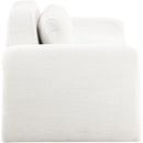 Meridian Austin Cream Corduroy Fabric Loveseat IMAGE 4