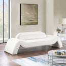 Meridian Austin Cream Corduroy Fabric Sofa IMAGE 2