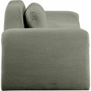 Meridian Austin Green Corduroy Fabric Loveseat IMAGE 4