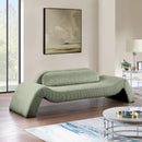Meridian Austin Green Corduroy Fabric Sofa IMAGE 2