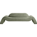 Meridian Austin Green Corduroy Fabric Sofa IMAGE 3