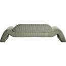 Meridian Austin Green Corduroy Fabric Sofa IMAGE 5
