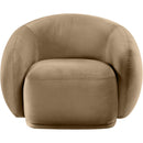 Meridian Emery Beige Velvet Chair IMAGE 3