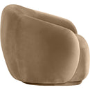 Meridian Emery Beige Velvet Chair IMAGE 4