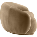 Meridian Emery Beige Velvet Loveseat IMAGE 4