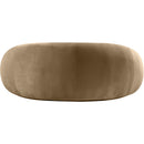 Meridian Emery Beige Velvet Loveseat IMAGE 5