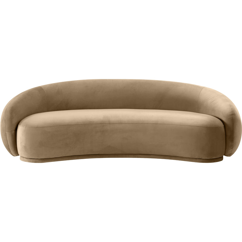 Meridian Emery Beige Velvet Sofa IMAGE 3