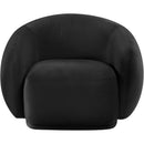 Meridian Emery Black Velvet Chair IMAGE 3