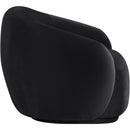 Meridian Emery Black Velvet Chair IMAGE 4