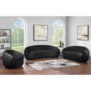 Meridian Emery Black Velvet Chair IMAGE 9