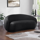Meridian Emery Black Velvet Loveseat IMAGE 2