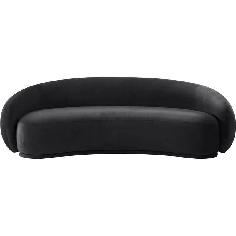 Meridian Emery Black Velvet Sofa IMAGE 3