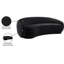 Meridian Emery Black Velvet Sofa IMAGE 8