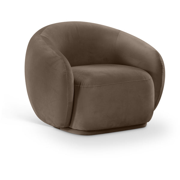 Meridian Emery Brown Velvet Chair IMAGE 1