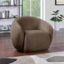Meridian Emery Brown Velvet Chair IMAGE 2