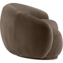 Meridian Emery Brown Velvet Loveseat IMAGE 4