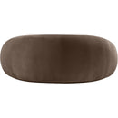 Meridian Emery Brown Velvet Loveseat IMAGE 5