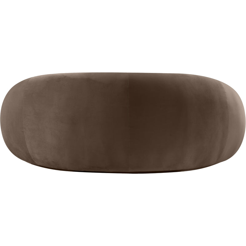 Meridian Emery Brown Velvet Loveseat IMAGE 5