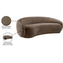 Meridian Emery Brown Velvet Sofa IMAGE 8