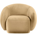 Meridian Emery Camel Velvet Chair IMAGE 3
