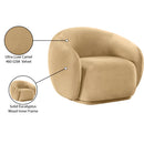 Meridian Emery Camel Velvet Chair IMAGE 8