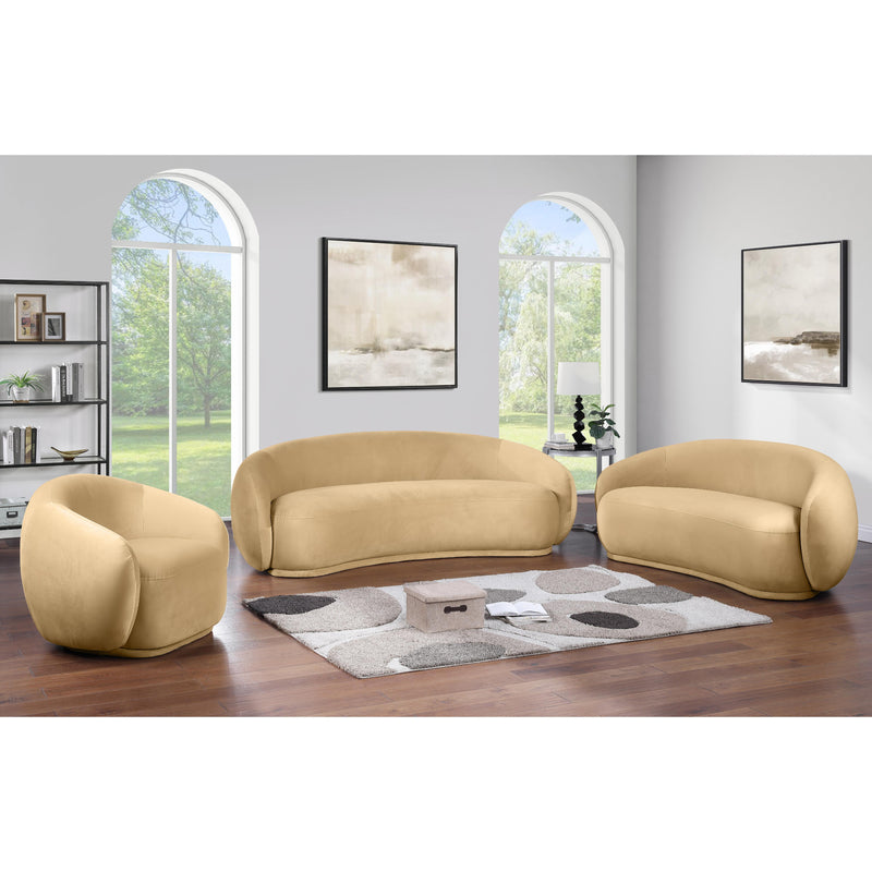 Meridian Emery Camel Velvet Chair IMAGE 9
