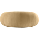 Meridian Emery Camel Velvet Loveseat IMAGE 5