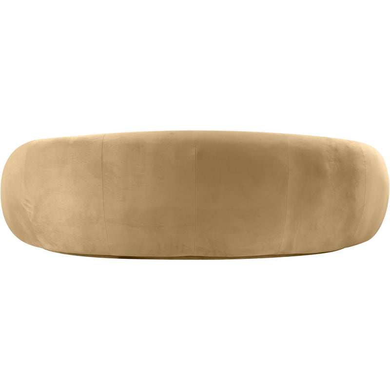Meridian Emery Camel Velvet Sofa IMAGE 5