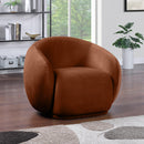 Meridian Emery Cognac Velvet Chair IMAGE 2