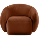 Meridian Emery Cognac Velvet Chair IMAGE 3