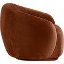Meridian Emery Cognac Velvet Chair IMAGE 4
