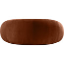 Meridian Emery Cognac Velvet Loveseat IMAGE 5