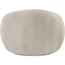 Meridian Emery Cream Velvet Chair IMAGE 5