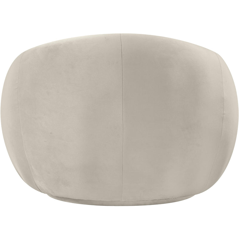 Meridian Emery Cream Velvet Chair IMAGE 5