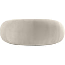 Meridian Emery Cream Velvet Loveseat IMAGE 5